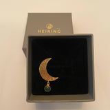 MOON Ohrring mit rotem Jaspis