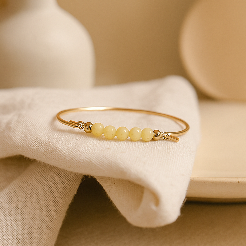 Yellow Jade top for bangle