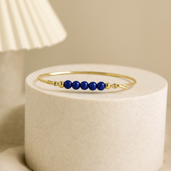 Armreif mit Lapis Oberteil