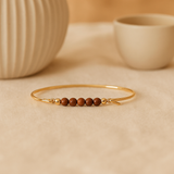Armring med rød jasper top