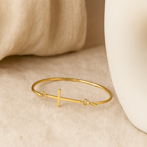 Armring med kors top