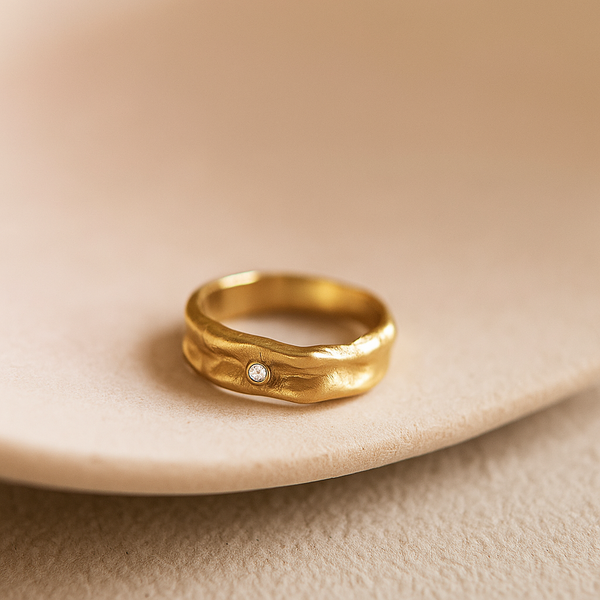MELO Ring med diamant