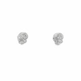 Earrings with diamonds in 14 kt.