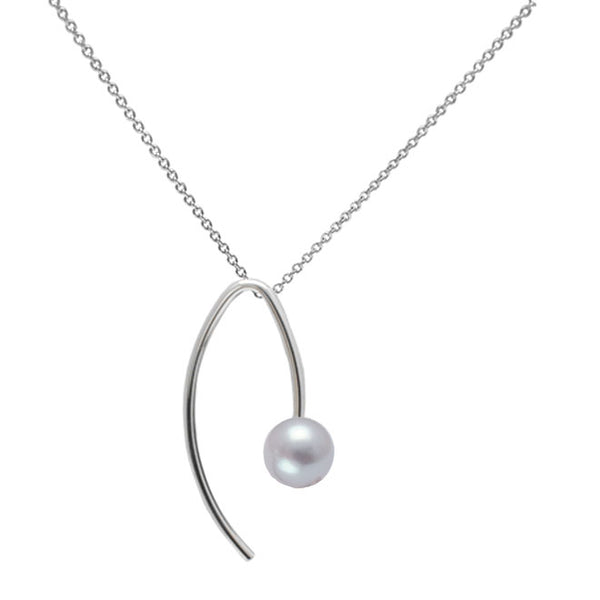 Pendant with grey pearl