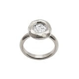 Ring with cubic zirconia