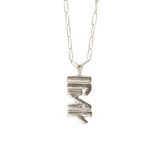 ELSK Pendant in silver with diamond