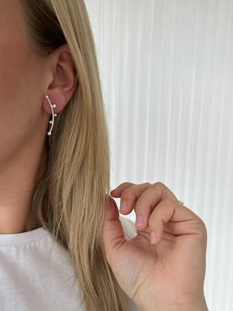 LUNA Øreringe med diamant