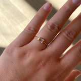 Square ring large 14K Gold