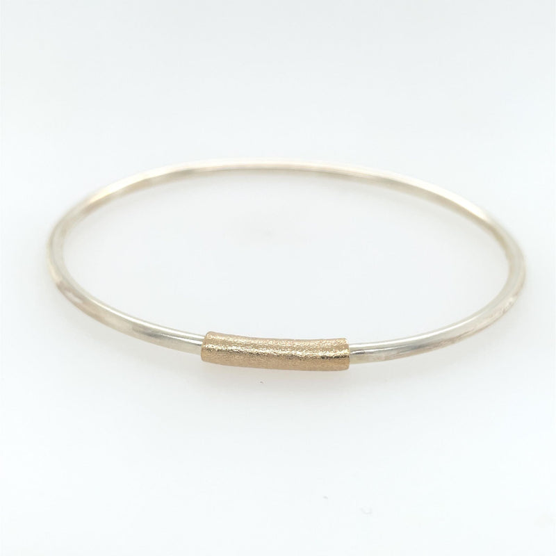 Bangle with 14K gold