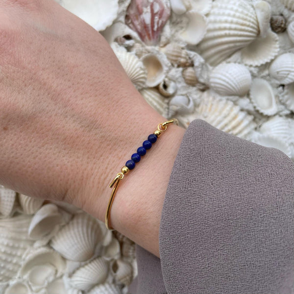 Bangle with Lapis top