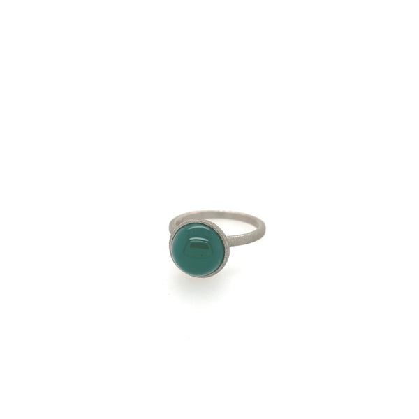 Warna ring with green agate