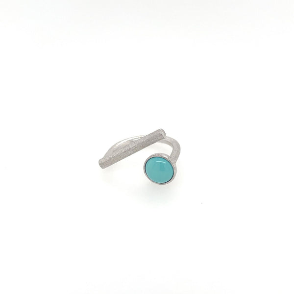 Simplicity ring with turquoise
