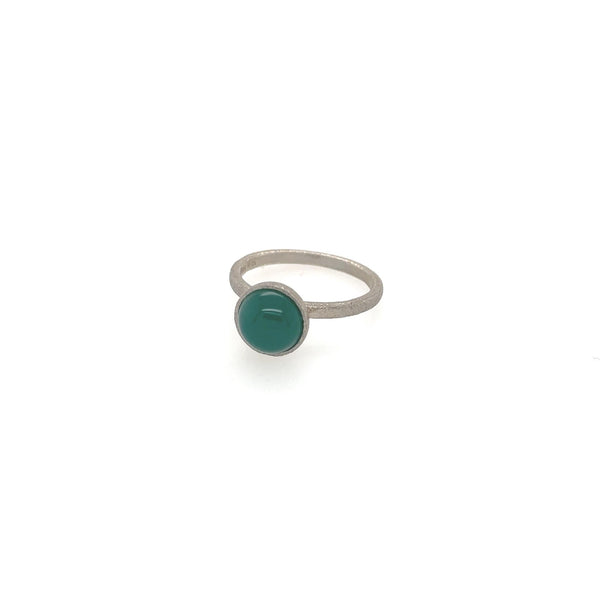 Warna ring with green agate