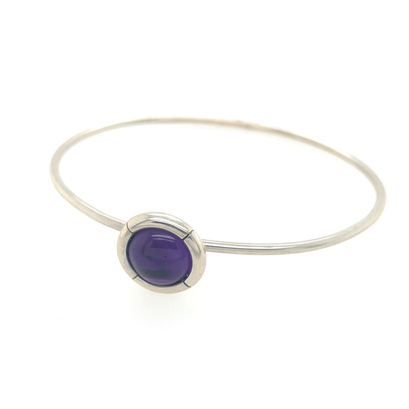 Colormatch bangle with amethyst