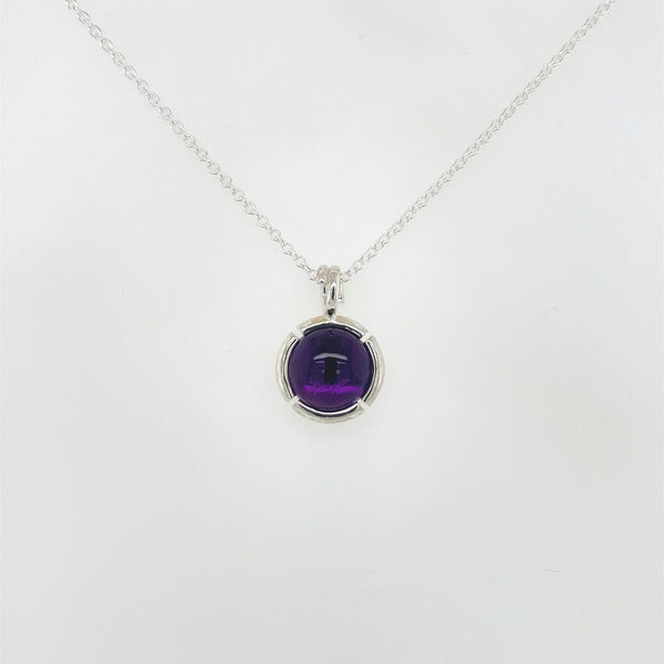 Colormatch pendant with amethyst