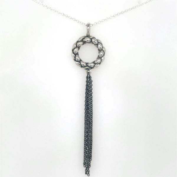 Treccia pendant with chains