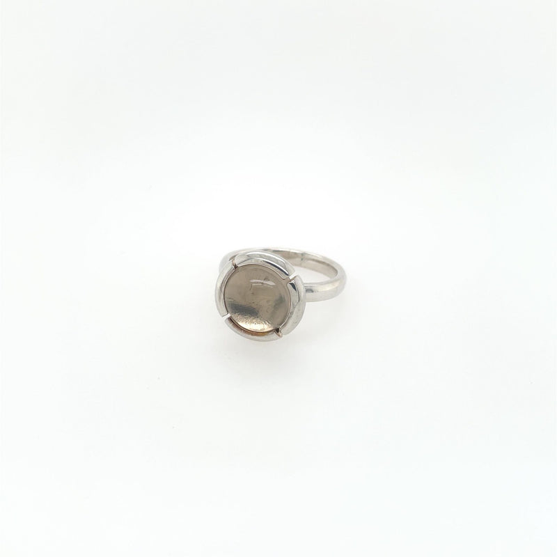 Colormatch ring with smokey quartz