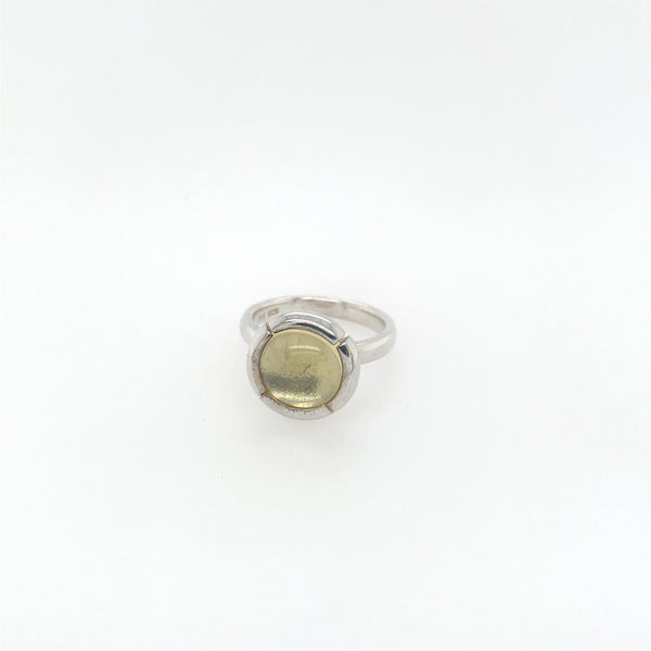 Colormatch ring with lemon quartz
