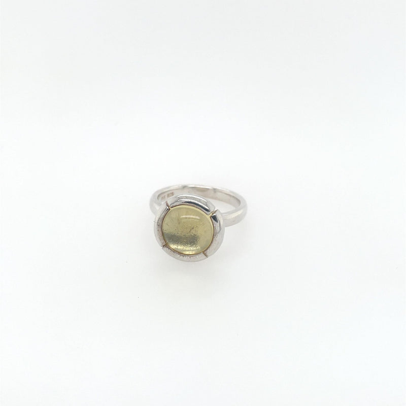 Colormatch ring with lemon quartz