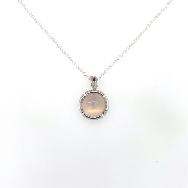 Colormatch pendant with rosa quartz