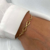 Bangle with eternity top