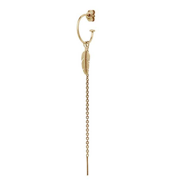Feder Ohrring mit Kette