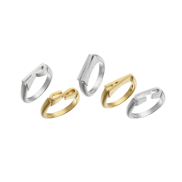 Initials ring J