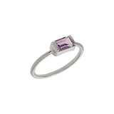 Square ring Ametyst