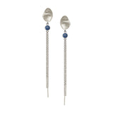 NORIA Earring with blue opal and chains