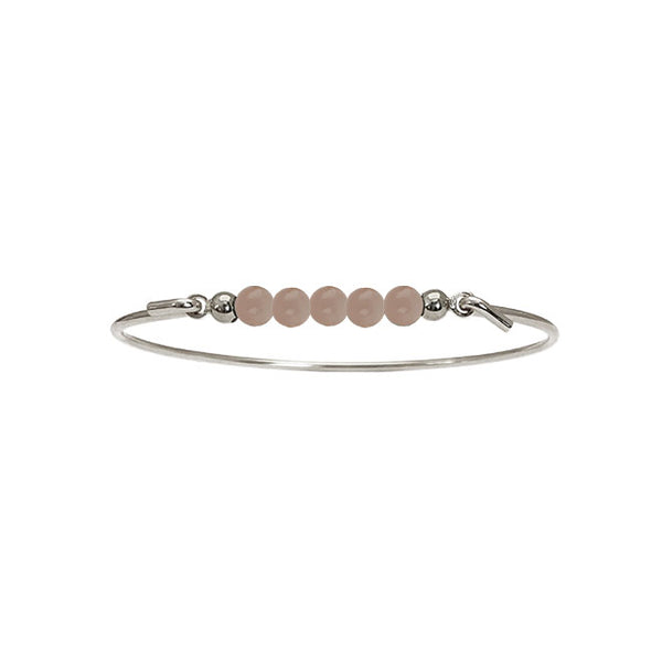 Bangle with Peach moonstone top