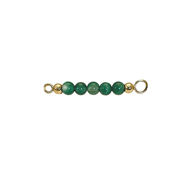 Green agate top for bangle