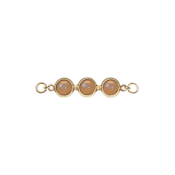 Koulè top with peach moonstone for bangle