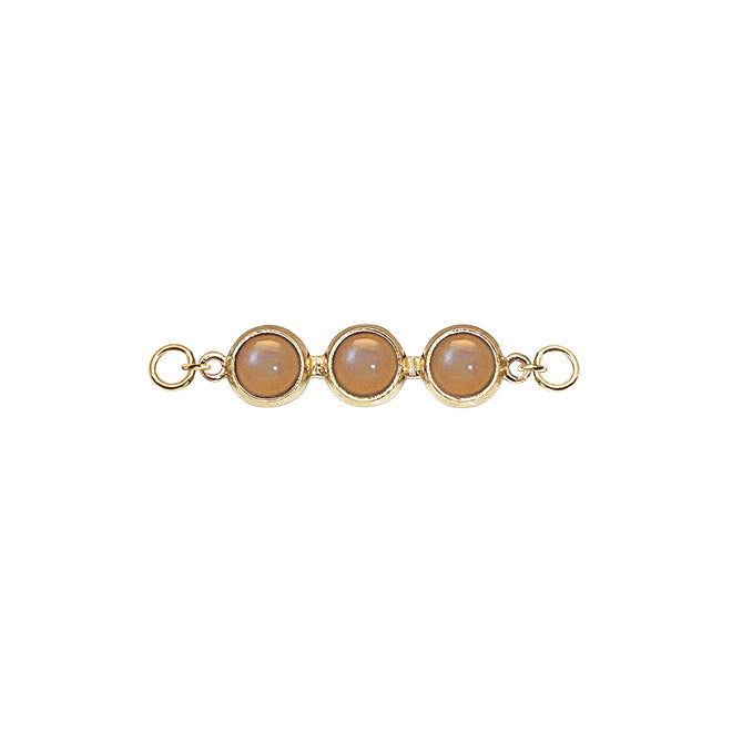 Koulè top with peach moonstone for bangle