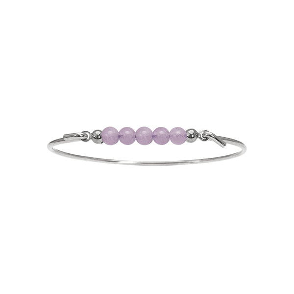 Bangle with light Amethyst top