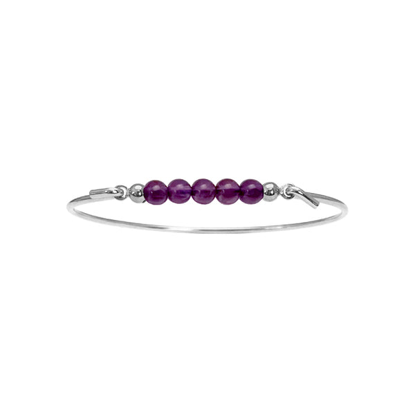 Bangle with Amethyst top