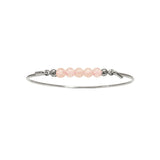 Bangle with Strawberry quartz top