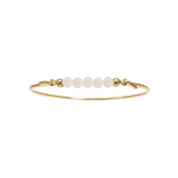 Bangle with White moonstone top