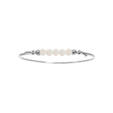 Bangle with White moonstone top