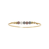 Bangle with mix moonstone top