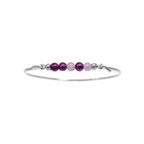 Bangle with mix Amethyst top