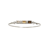 Bangle with mixed Square top