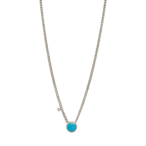 Koulè collier with turquoise and diamond