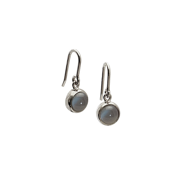 Koulè earring with grey moonstone