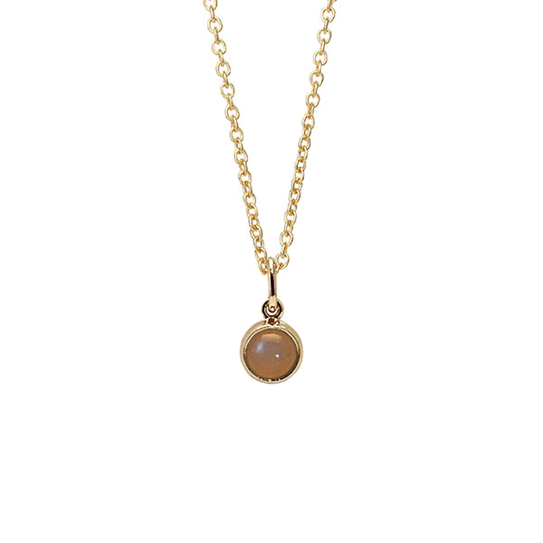 Koulè pendant with peach moonstone