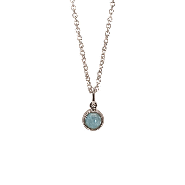 Koulè pendant with aquamarine