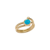 LOOP ring with turquoise