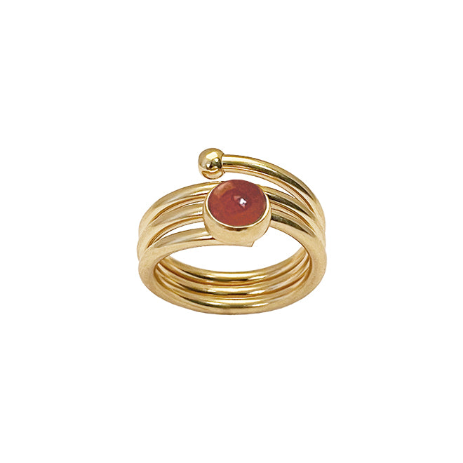 LOOP ring with agate