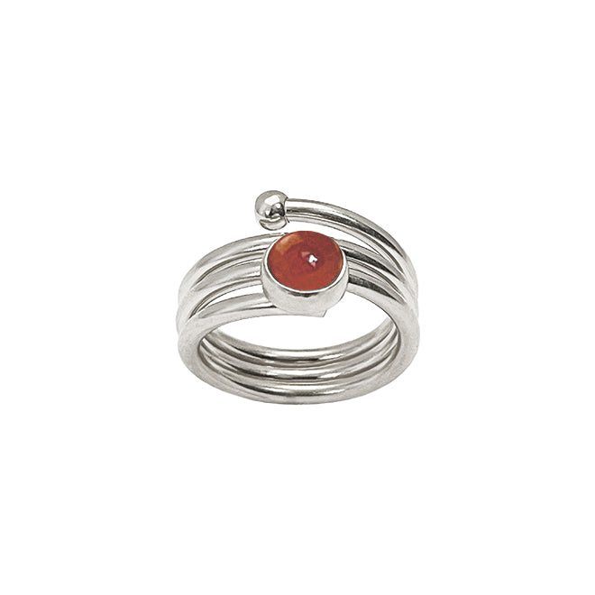 LOOP ring with agate