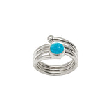 LOOP ring with turquoise