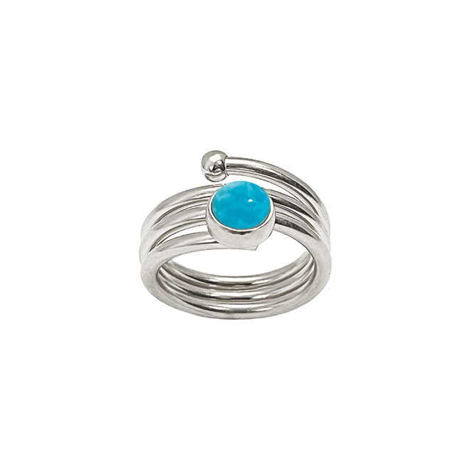 LOOP ring with turquoise